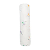 Lulujo Bamboo Swaddle-Hummingbirds_1 - ANB Baby